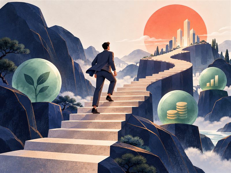 职业与金钱主题插画